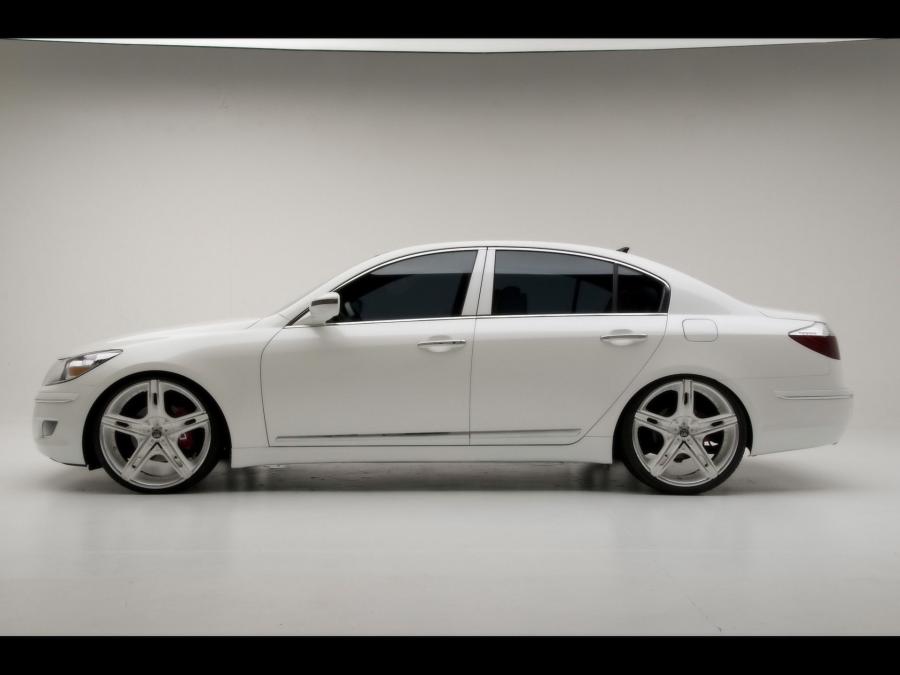  Hyundai Genesis White Edition by DUB Magazine 2008 года  (фото 15 из 18)